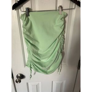 Zara lime green topped up with crunched up sides size small runs like extra smal